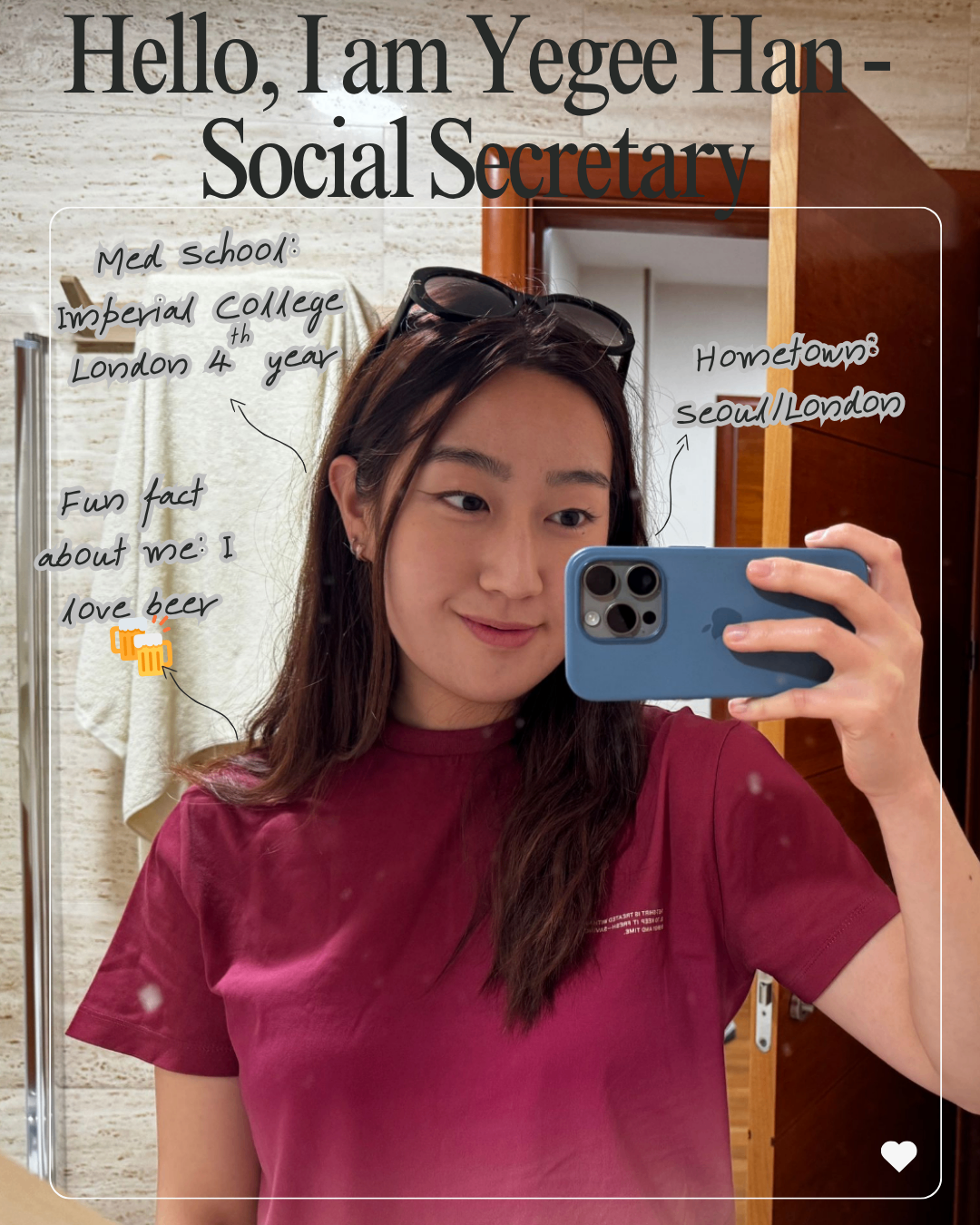 Yegee Han, Social Secretary at KUMAS